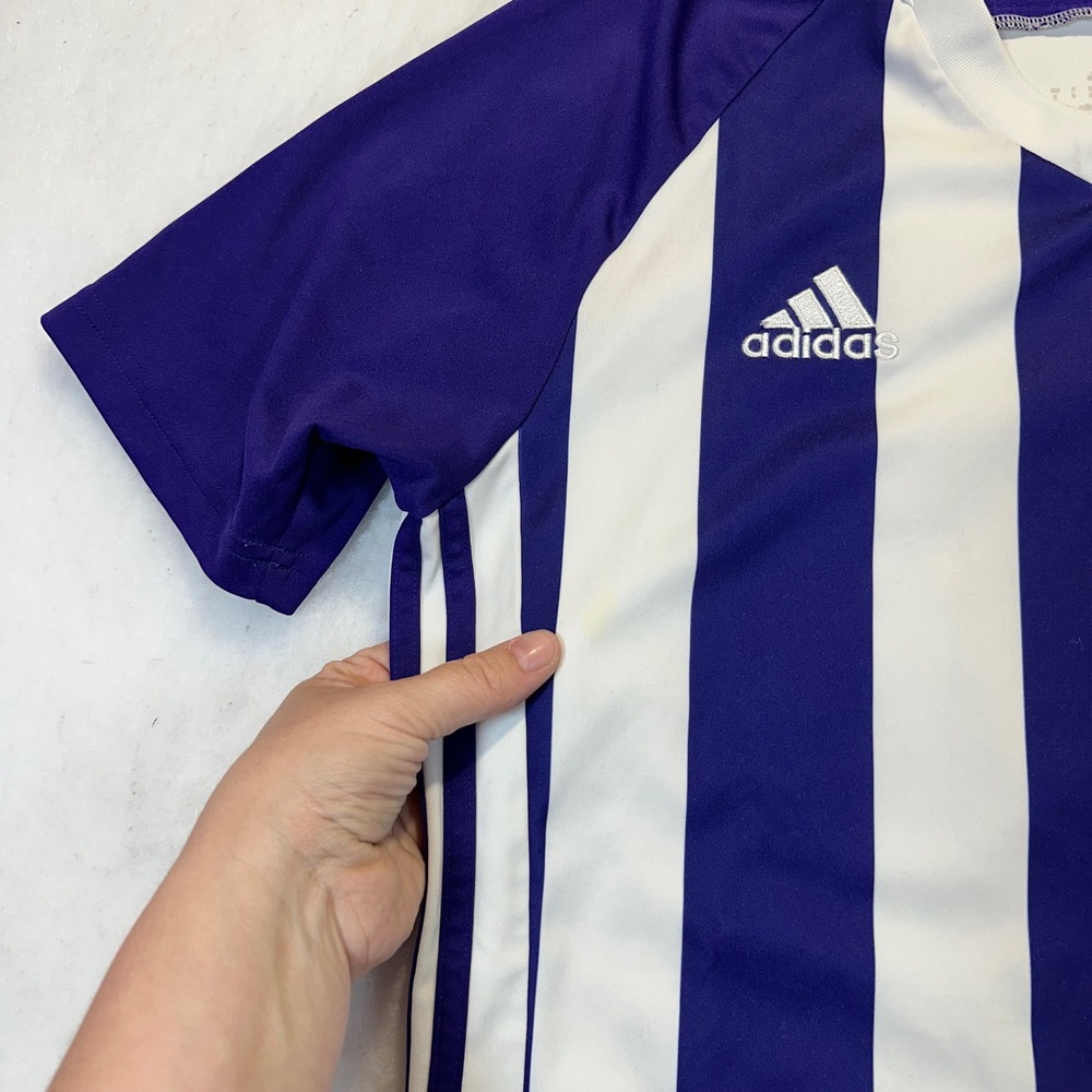 Adidas Soccer Jersey Women S Purple White USA Valladolid FC Sporty Athleisure - Picture 3 of 10